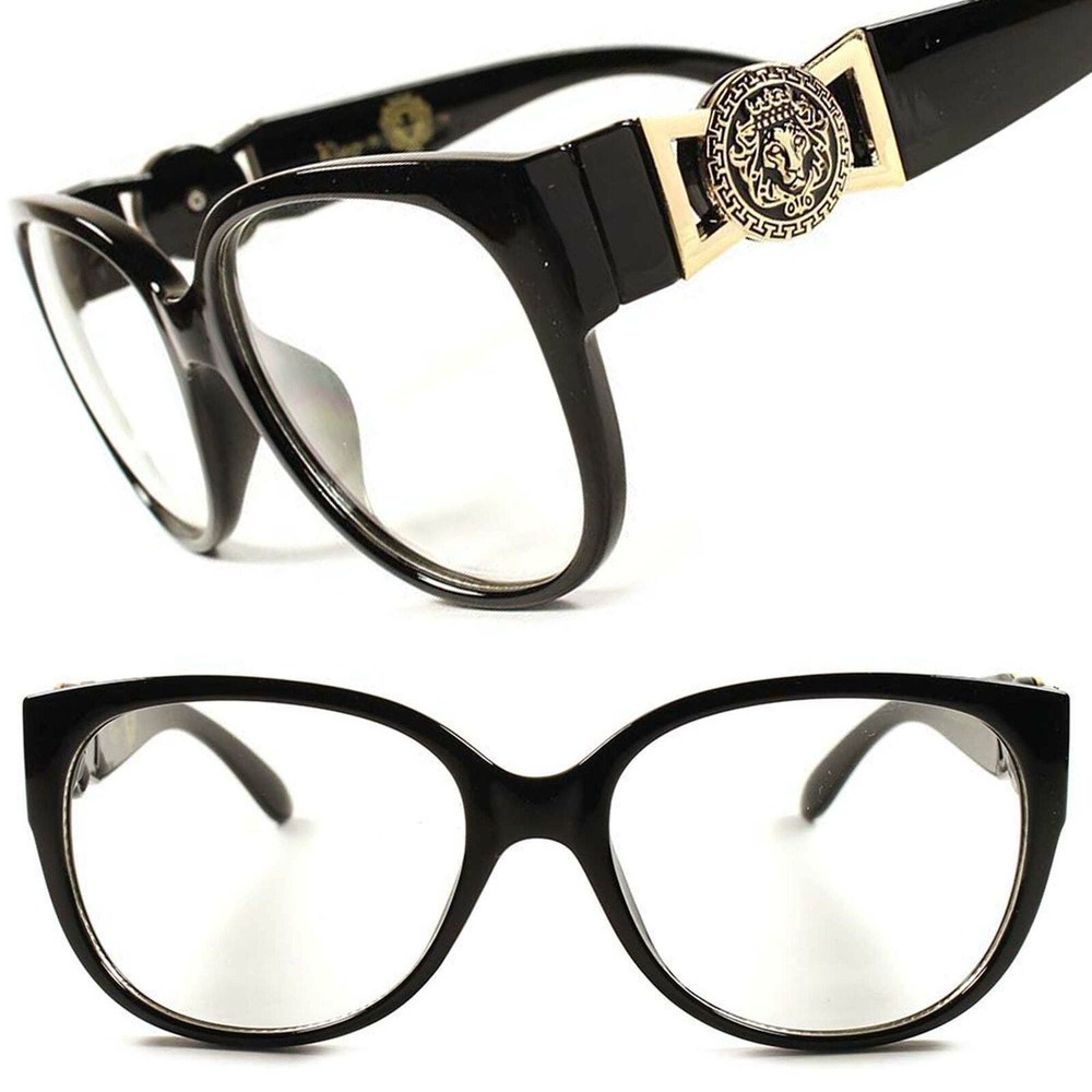 Stylish Designer Celebrity Mens Womens Clear Lens Glasses Matte Black Frame